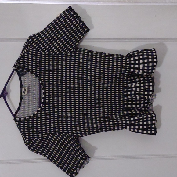 Scotch & Soda | Smocked Checked T Shirt - Picture 7 of 8